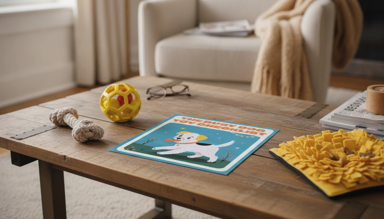 Busy Dog Toy Checklist: Printable Enrichment Rotation