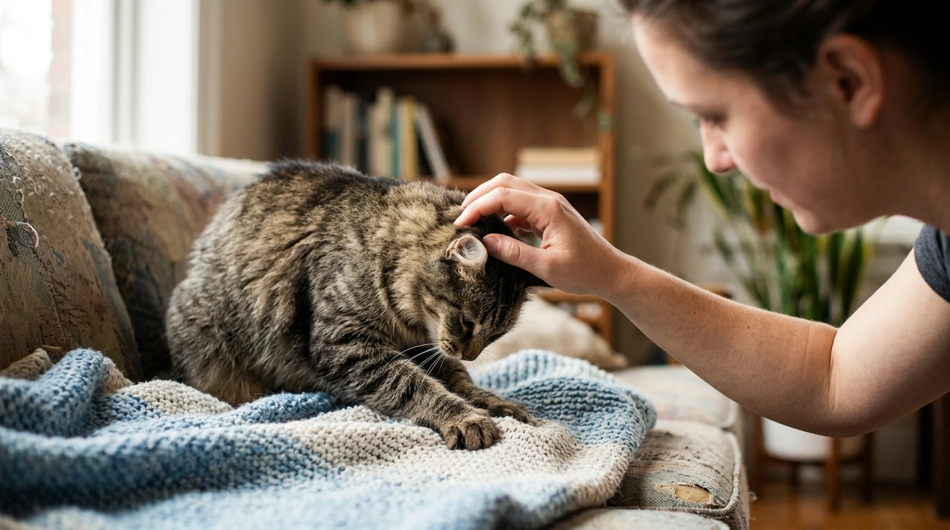 Petting a Cat While Kneading: Yes—If He Likes It